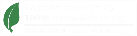 Website powered by 100% renewable energy. Cloud Cabin, green web hosting. Verified by The Green Web Foundation (opens in a new tab)